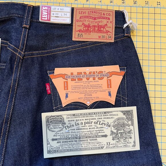 NWT Levi's LVC 1966 jeans sz 30x34 - Picture 3 of 15